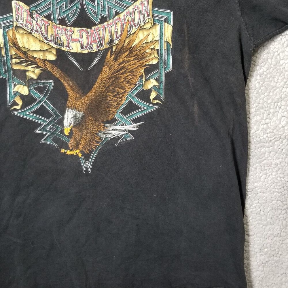 Harley Davidson men's XL vintage 1997 wash worn shirt eagle tribal St Paul MN - Picture 2 of 13